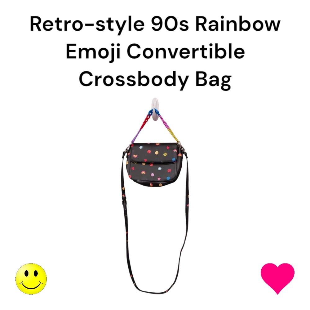 90s-Style Retro Convertible Crossbody Purse